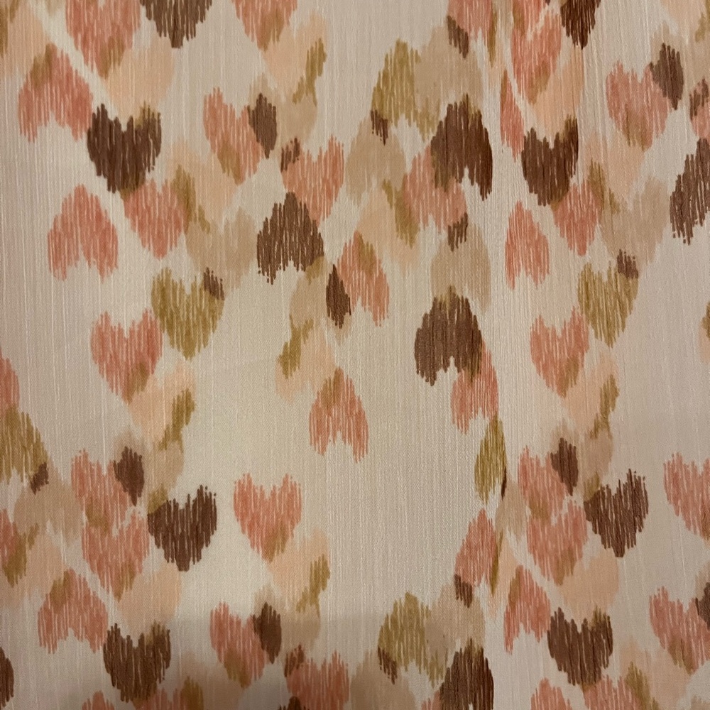 LC Lauren Conrad Women's Ruffle Sleeve Blouse - Pink and Brown - Picture 3 of 3